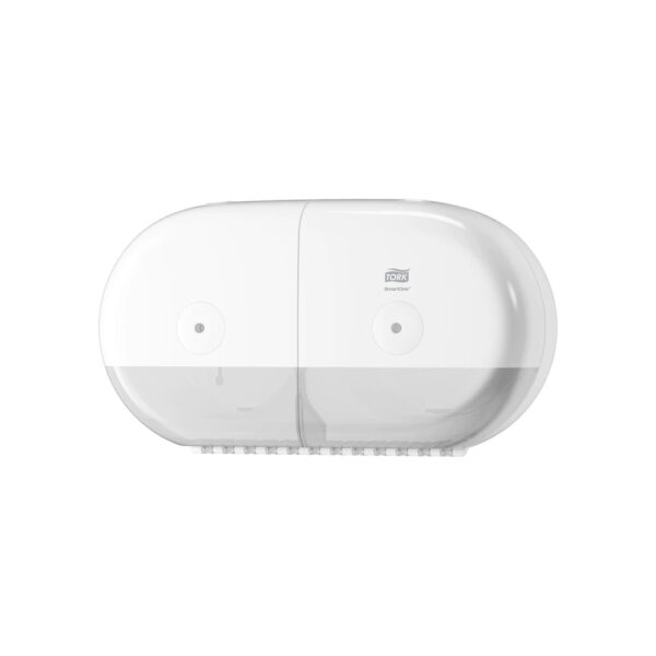 Dispenser hartie igienica SmartOne® Mini Dublu Tork Alb – poza 1
