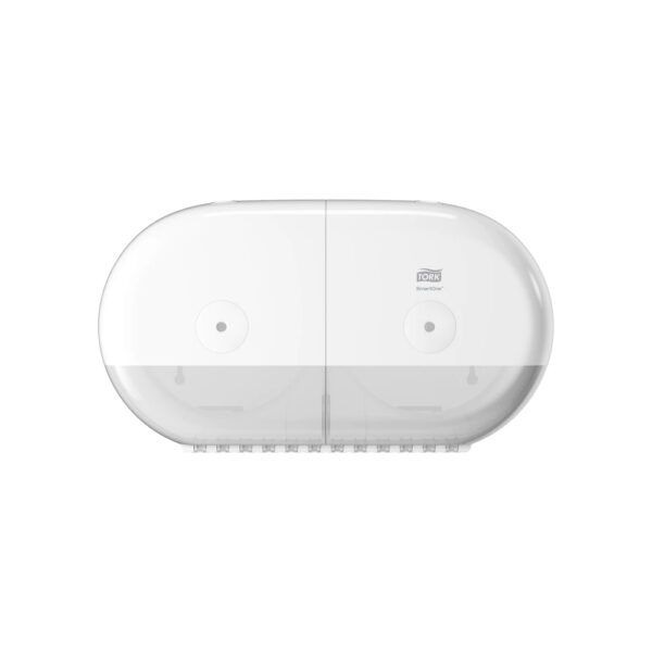 Dispenser hartie igienica SmartOne® Mini Dublu Tork Alb – poza 3