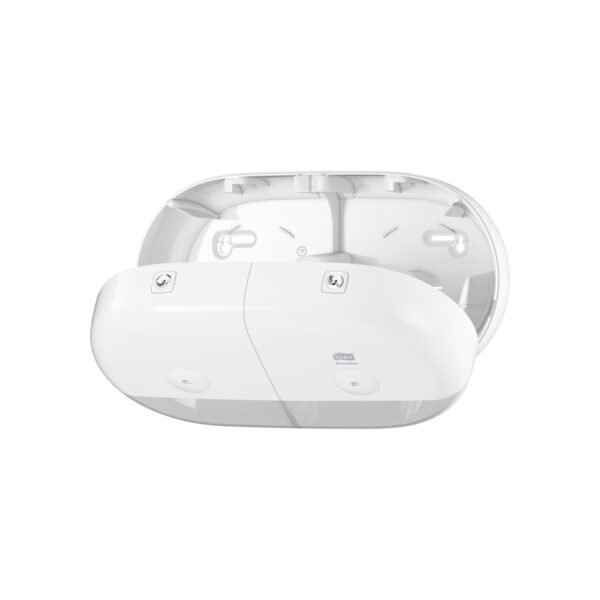 Dispenser hartie igienica SmartOne® Mini Dublu Tork Alb – poza 4