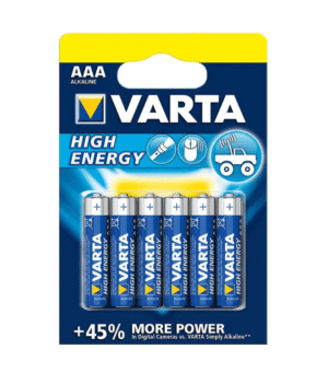 Baterii Varta High Energy AAA R3 alcaline, 1.5V, set 6 bucati – poza 1