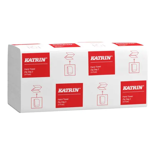 Katrin prosoape pliate" V", alb,2str,230x224mm,200 foi/pac,20pac/bax – poza 1