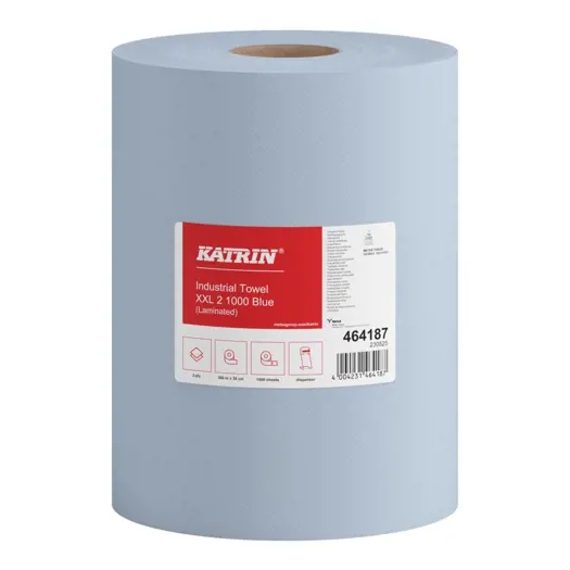Katrin rola prosop ind. classic xxl, albastru, 2 str.,Ø290mmx380mmx380m, 1000 foi – poza 2