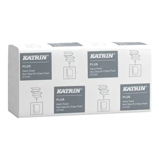 Katrin prosoape pliate "ZZ", alb,2 str,203x240mm,160foi/pac,15pac/bax – poza 1