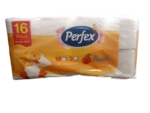Hartie igienica Perfex 3 str. Parfumata Piersica 16 role/set – poza 1
