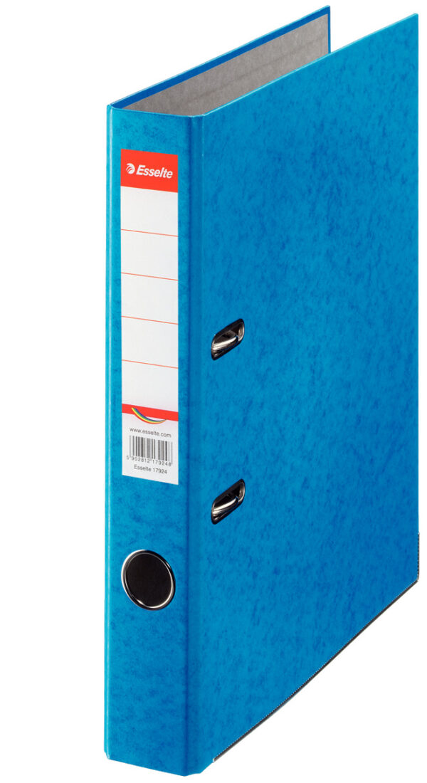 BIBLIORAFT MARMORAT 5 CM ALBASTRU RAINBOW ESSELTE – poza 1