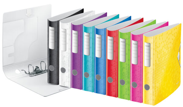 BIBLIORAFT PLASTIFIAT 6.5 CM 180 GRADE ROSU ACTIVE WOW LEITZ – poza 5
