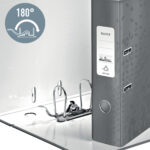 BIBLIORAFT PLASTIFIAT 8 CM 180 GRADE ROSU WOW LEITZ – poza 2
