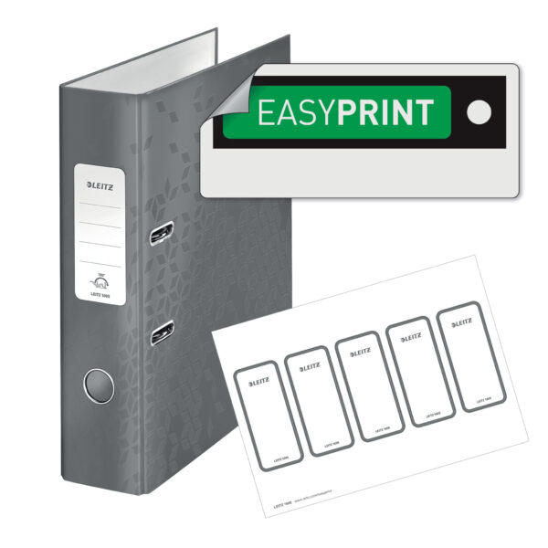 BIBLIORAFT PLASTIFIAT 8 CM 180 GRADE ROSU WOW LEITZ – poza 4