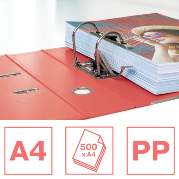 BIBLIORAFT PLASTIFIAT INT-EXT 7.5 CM CORAI NR1 POWER COLOUR'BREEZE FSC ESSELTE – poza 2