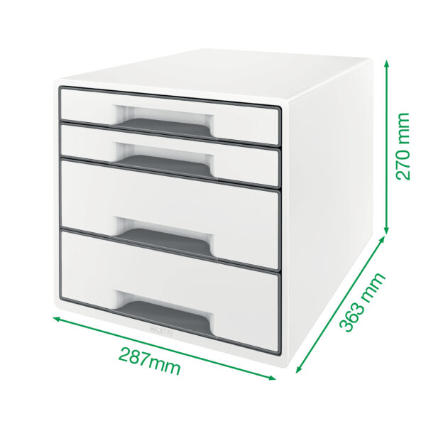 CABINET 4 SERTARE ALB/ROSU WOW LEITZ – poza 4