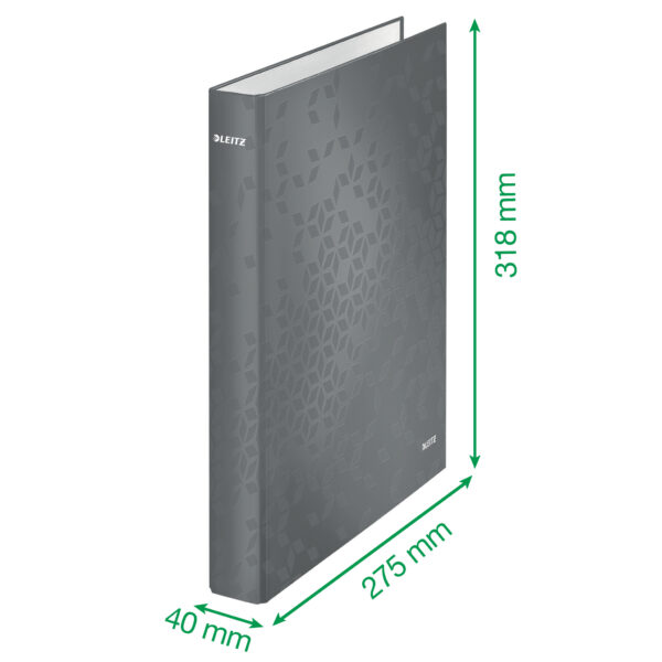 CAIET MECANIC A4 2 INELE 25MM/40MM ROSU WOW LEITZ – poza 3