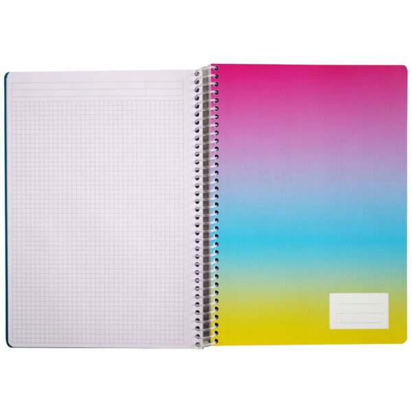 CAIET SPIRA C5 120 FILE DICTANDO 4 SUBIECTE COPERTA CARTONATA NOTTE – poza 3