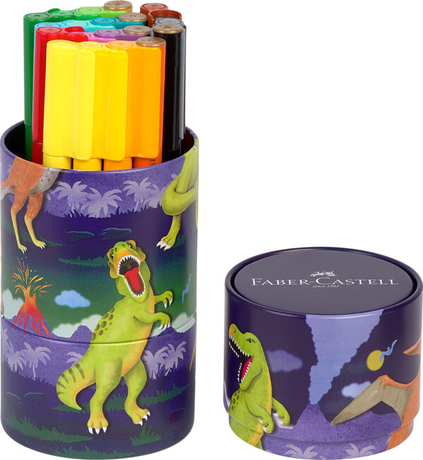 CARIOCA 20 CULORI DINOZAURI CONNECTOR FABER-CASTELL – poza 2