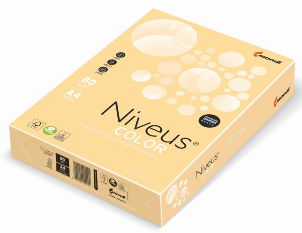 CARTON COPIATOR A4 CREM CHAMOIS 160G 250/TOP CH32 NIVEUS – poza 1