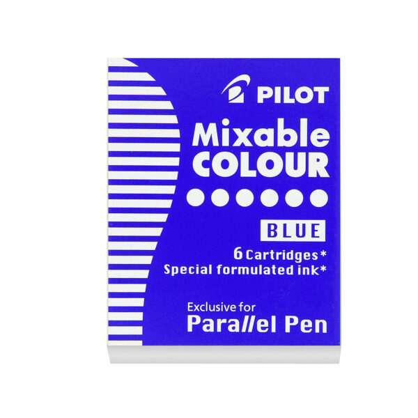 CARTUSE CERNEALA 6/SET PARALLEL PEN ALBASTRA PILOT – poza 1