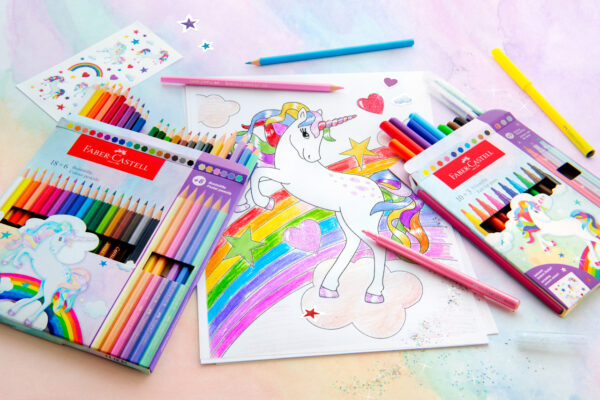 CREIOANE COLORATE 10+3 CULORI UNICORNI FABER-CASTELL – poza 4