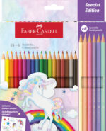 CREIOANE COLORATE 18+6 CULORI UNICORNI FABER-CASTELL – poza 1