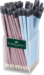 CREION GRAFIT HB CU GUMA GRIP 2001 CUTIE PLASTIC 72 BUC ROSE-SKY BLUE FABER-CASTELL – poza 1