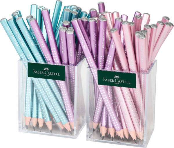 CREION GRAFIT SPARKLE JUMBO 2 x 36 CUTIE PLASTIC 2023 FABER-CASTELL – poza 1