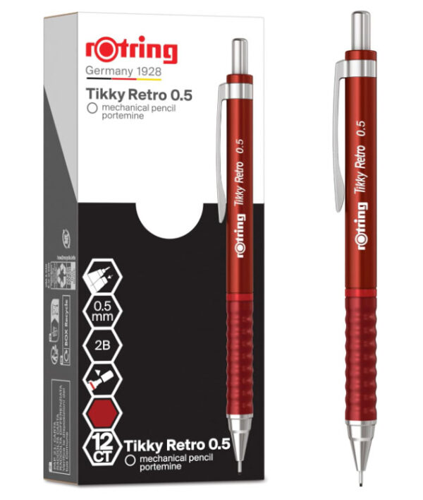 CREION MECANIC 0.5MM TIKKY 3 ROSU RETRO ROTRING – poza 5