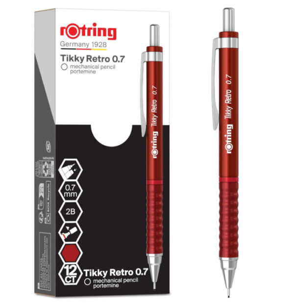 CREION MECANIC 0.7MM TIKKY 3 ROSU RETRO ROTRING – poza 5