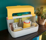 CUTIE PORTABILA CU ORGANIZATOR 36 x 19 x21 CM GALBEN CHIHLIMBAR COSY LEITZ – poza 4