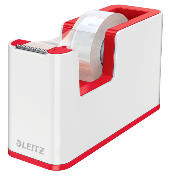 DISPENSER BANDA ADEZIVA 19 MM x 33 M ROSU/ALB WOW LEITZ – poza 1