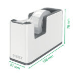 DISPENSER BANDA ADEZIVA 19 MM x 33 M ROSU/ALB WOW LEITZ – poza 4