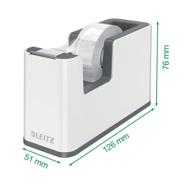 DISPENSER BANDA ADEZIVA 19 MM x 33 M ROSU/ALB WOW LEITZ – poza 4
