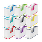 DISPENSER BANDA ADEZIVA 19 MM x 33 M ROSU/ALB WOW LEITZ – poza 5