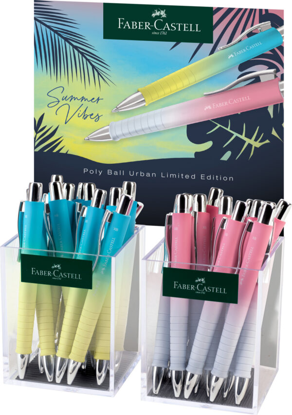 DISPLAY 24 BUC PIX CU MECANISM SI GRIP POLY BALL URBAN XB SUMMER 2024 FABER-CASTELL – poza 1