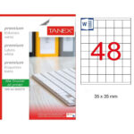ETICHETE 48/A4 35*35MM COLTURI DREPTE 100/TOP TANEX – poza 2