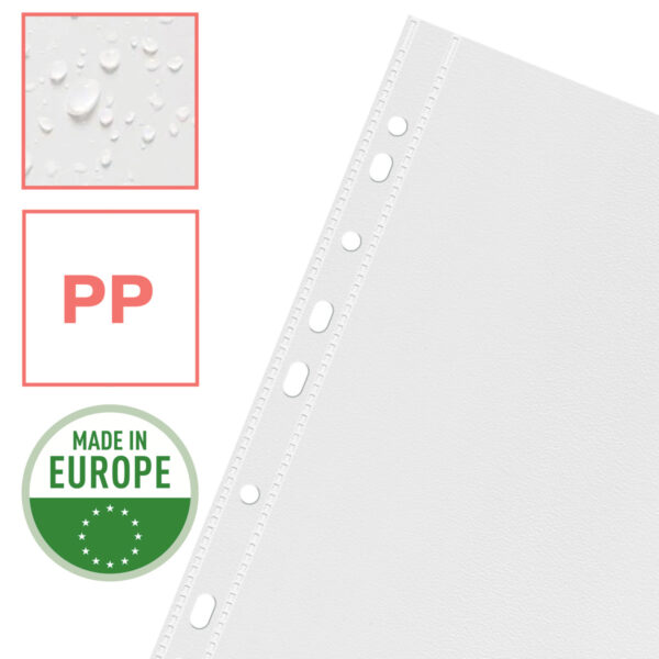 FOLIE PROTECTIE A4 43 MICRONI 25/SET RECICLABILA COLOUR'BREEZE ESSELTE – poza 5