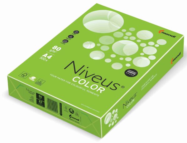 HARTIE COPIATOR A4 VERDE INTENS 80G 500/TOP MA42 NIVEUS – poza 1