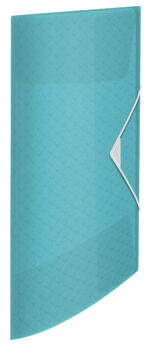 MAPA PLASTIC CU ELASTIC ALBASTRA 150 COLI RECICLABILA COLOUR'BREEZE ESSELTE – poza 1