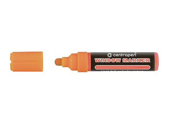 MARKER CRETA LICHIDA PORTOCALIU NEON 2-15MM VARF ROTUND 9121 CENTROPEN – poza 1