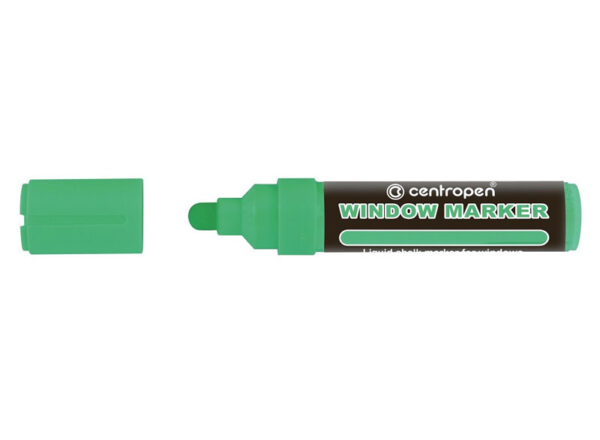 MARKER CRETA LICHIDA VERDE NEON 2-15MM VARF ROTUND 9121 CENTROPEN – poza 1