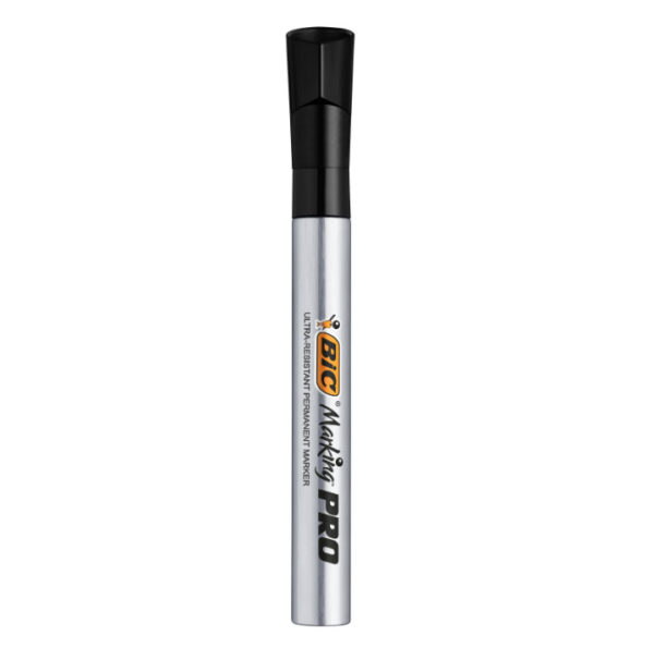 MARKER PERMANENT NEGRU VARF ROTUND PRO INDUSTRIAL BIC – poza 1