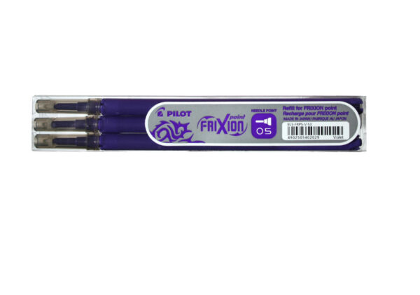 MINA ROLLER 0.5MM VIOLET POINT 3/SET FRIXION PILOT – poza 1