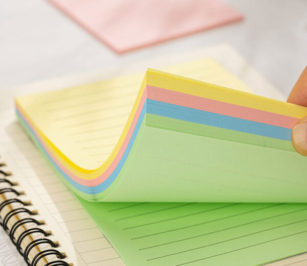 NOTES ADEZIV 76 x 101 MM 4 x 25 FILE R-V-G-A LINIAT DELI – poza 3