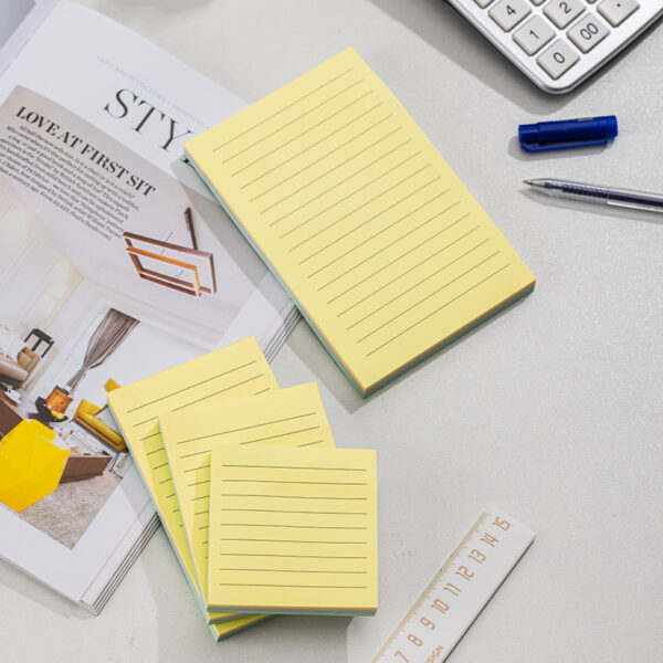 NOTES ADEZIV 76 x 101 MM 4 x 25 FILE R-V-G-A LINIAT DELI – poza 2