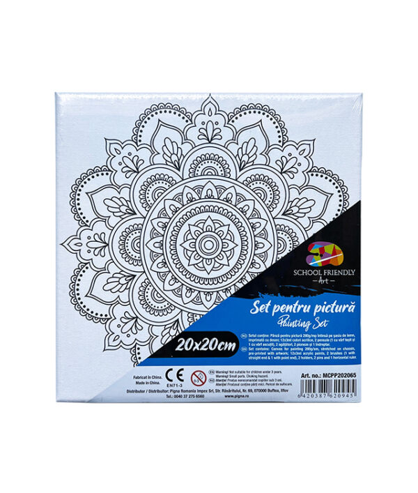 PANZA PREDESENATA PE SASIU 20*20CM MANDALE SF ART PIGNA – poza 1