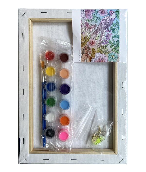 PANZA PREDESENATA PE SASIU 20*30CM PAPAGAL SF ART PIGNA – poza 2