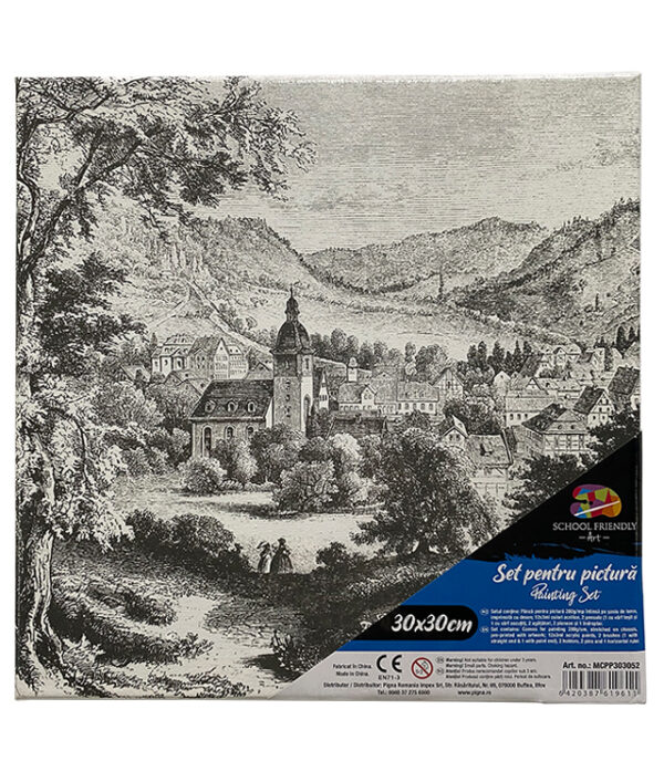 PANZA PREDESENATA PE SASIU 30 x 30 CM PEISAJ SF ART PIGNA – poza 1