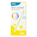 PIX CU GEL CU MECANISM 0.5 MM GALBEN DELIGHT DELI – poza 2