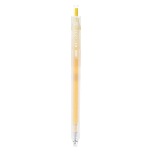 PIX CU GEL CU MECANISM 0.5 MM GALBEN DELIGHT DELI – poza 1