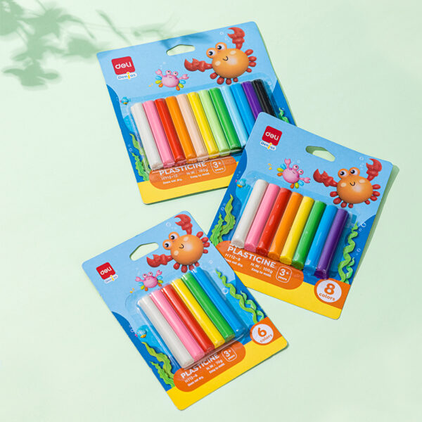 PLASTILINA 12 CULORI 160 GR DELI – poza 2