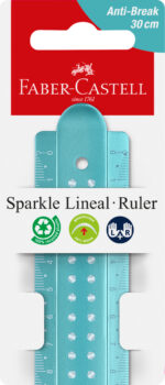 RIGLA 30CM SPARKLE FABER-CASTELL – poza 1