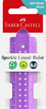 RIGLA 30CM SPARKLE FABER-CASTELL – poza 2