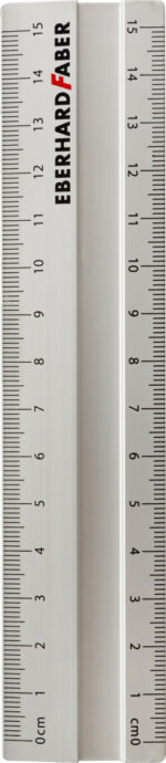 RIGLA ALUMINIU 15 CM EBERHARD FABER – poza 2